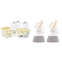 Medela Breast Milk Storage Solution Set, Breastfeeding Supplies & PersonalFit Flex Replacement Connectors, 2 per Count, Compatible with Pump in Style MaxFlow, Swing Maxi and Freestyle Breast Pumps