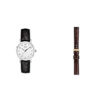Tissot Women's Everytime Desire 316L Stainless Steel case Swiss Quartz Dress Watch with Leather Strap