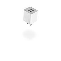 USB Charger Dual Port 10W Wall Charger Adapter,GKW USB Charger Block Plug 1-Pack, Charging Box Brick, Cube for iPhone 15 14 13 12 11 Pro Max, iPad, AirPods, Galaxy S22 S21 Note 20, HTC, Moto, LG