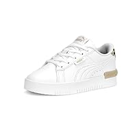 Puma Toddler Girls Jada Leopard-Cheetah Animal Print Lace Up - Sneakers Shoes Casual - White