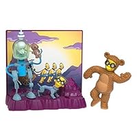 Playmates Toys Inc. Simpsons Talking Future Burns and Bobo Smithers with Environment