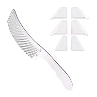 Ultra Thin Hair Comb Antistatic Anti-slip Handle Haircut Curved Comb Curved