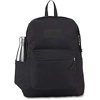 Backpack - Work, Travel, or Laptop Bookbag with Water Bottle Pocket, Black