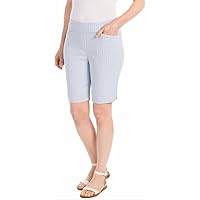 Hilary Radley Womens Midweight Mid Rise Pull On Bermuda Short