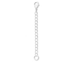 1pc Adabele Authentic 925 Sterling Silver 2 inch Jewelry Making Cable Chain Extender Removable Adjustable Extension for Necklace Anklet Bracelet SS303-2