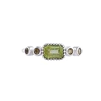 Garnet, Peridot, Amethyst Ring for Women, Statement Jewelry in 925 Sterling Silver Ring Size US 5 To 13