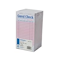 GCP3632-1-IN Pink Guest Check Board, 1 Part Booked with 15 Lines, Package of 10 Books