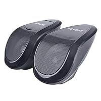 MACHSWON Waterproof Speaker Music Audio Player for Motorcycle ATV Waterproof Black Speaker Music Player Sound System Motorcycle