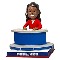 TV Anchor Essential Heroes Bobblehead Female Dark Skin Tone