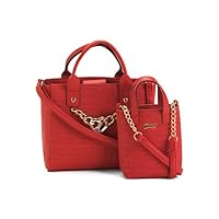 New JUICY COUTURE Mommy & Me Mother Daughter Crossbody Satchel Boxed Set Red