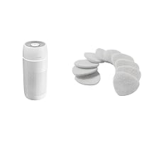 Homedics 5-in-1 PetPlus UV-C Air Purifier - 360-Degree HEPA Filter for 266 Sq Ft & TotalClean Essential Oil Replacement Microfiber Pads, 10 Pack