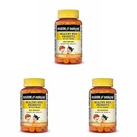 MASON NATURAL Healthy Kids Probiotic with Fiber - Healthy Digestive Function, Improved Gut Health, 60 Chewables (Pack of 3)