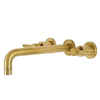 Kingston Brass KS8027DL Concord Roman Tub Faucet, Brushed Brass, 2.75 x 8 x 10