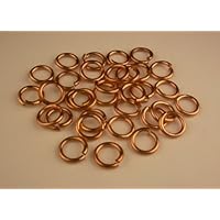 18 Ga Solid Copper 6 Mm O/d Jump Ring 280 P. 1 Oz Saw-cut Made in USA