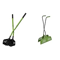 Earthwise Telescoping Leaf Clean-Up Tool Bundle with AMES Long Handle Leaf Grabber