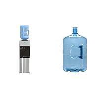 Brio Limited Edition Top Loading Water Cooler Dispenser - Hot & Cold Water, Child Safety Lock with Reusable Water Bottle Container