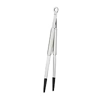 Rösle Rosle Stainless Steel Kitchen Fine Tongs, Silicone Tip
