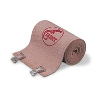 Cramer Deluxe Woven Elastic Wrap for Wrapping Pulled Muscles and Athlete Injuries, Washable Wrap Keeps Elasticity for Long Lasting Use, Training Room Supplies, Bulk Case of 12, 6