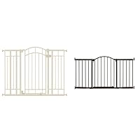 Summer Infant Multi-Use Decorative Extra Tall Safety Pet and Baby Gate,28.5'-48' & Metal Expansion Extra Wide Safety Pet and Baby Gate, 44