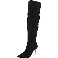 Jessica Simpson Womens Anitah Faux Suede Heels Over-The-Knee Boots