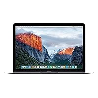 Apple MacBook (Mid 2017) 12in Laptop, 226ppi, Intel Core i5 Dual-Core 1.3 GHz, 512GB, 8GB DDR3, 802.11ac, Bluetooth, macOS 10.12.5 Sierra - Space Gray (Renewed)