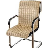 Non Slip Chair Cushion,Comfy Plush Seat Cushion,Washable Gaming Chair Back Rest Cushion for Home Office Chair,car Seat Beige 50x135cm(20x53inch)