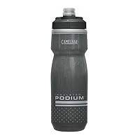CamelBak Podium Chill Insulated Bike Water Bottle - Easy Squeeze Bottle - Fits Most Bike Cages - 21oz, Black