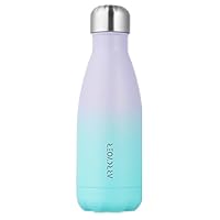 Stainless Steel Insulated Water Bottle,12oz Metal Thermos Water Bottles for Boys,Girls, BPA-Free Leak Proof Dishwasher Safe Reusable Flask for School, Oasis