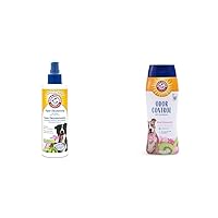 Arm & Hammer Super Deodorizing Bundle for Dogs: Kiwi Blossom Scent Deodorizing Spray, 6.7 Fl Oz & Odor Eliminating Shampoo, 20 Fl Oz - for All Dogs & Puppies, Leaves Pets Smelling Great