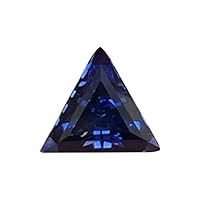 Synthetic Triangle Cut Swiss Made Rough Blue Sapphire from 3MM-6MM