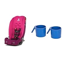 Diono Radian 3R, 3-in-1 Convertible Car Seat, Rear Facing & Forward Facing, Pink Blossom & Car Seat Cup Holders for Radian, Everett and Rainier Car Seats, Pack of 2 Cup Holders, Blue Sky