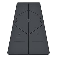Liforme Original Yoga Mat – Free Yoga Bag Included - Patented Alignment System, Warrior-like Grip, Non-slip, Eco-friendly, sweat-resistant, long, wide, 4.2mm thick mat for comfort