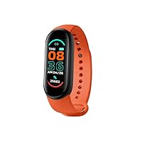 M6 Smart Watch Bracelet Wristband Heart Rate Tracker Message Reminder Functional Watches (Orange)