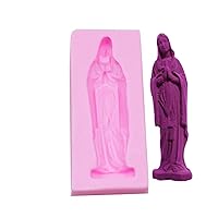 Cute Virgin Mary Funny Madonna DIY 3D Silicone Mold Ice Block Candy Fondant Tool