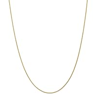 14k Gold Round Wheat Chain Necklace Jewelry for Women in White Gold Yellow Gold Choice of Lengths 14 16 18 20 24 30 and Variety of mm Options
