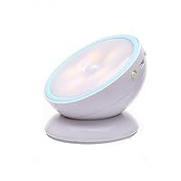 Qiangcui USB Rechargeable Led Night Light with Motion Sensor,Removable Magnetic Strip Stick-On,for Wardrobe,Closet,Kitchen,Stairs,Bedroom,Hallway/203