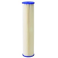 Pentair Pentek ECP20-20BB Big Blue Sediment Water Filter, 20-Inch, Whole House Heavy Duty Pleated Cellulose Polyester Replacement Cartridge, 20