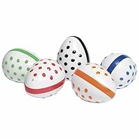 Colorful Kids Textured Egg Shaker Toy Instrument, Multicolor