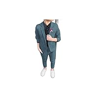 Boys 3D Solid Color Suit & Blazer Clothing Set Long Sleeve Summer Spring Gentle