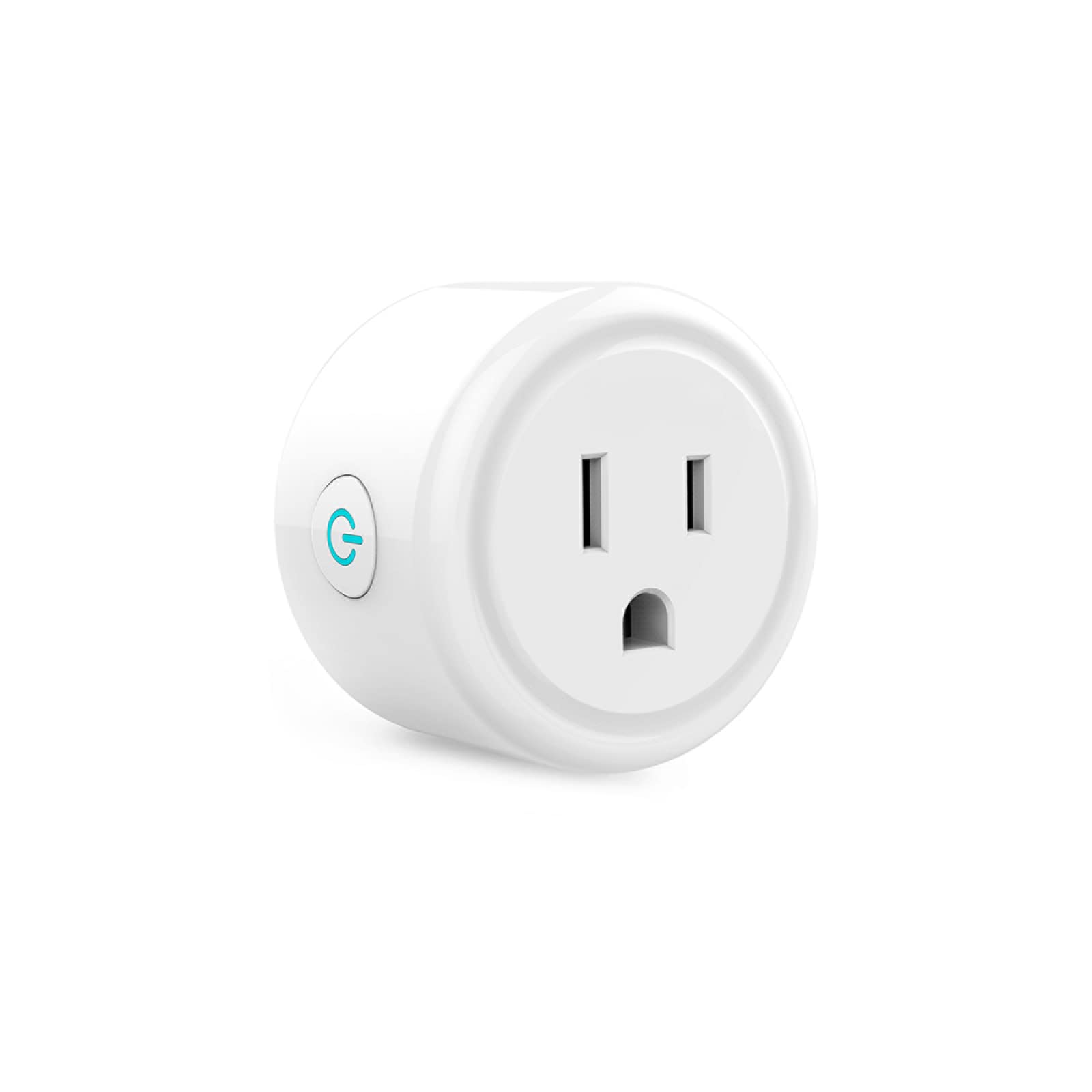 GHome Smart Mini Plug, Wi-Fi Outlet Socket Compatible with Alexa and Google Home, Remote Control with Timer Function, No Hub Required, ETL FCC Listed (1 Pack), White