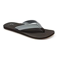 Cobian Men’s Anchor Synthetic Leather Strap Flip-Flop Sandals