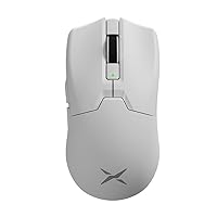 M800 Ultra Wireless Gaming Mouse, Nordic 52840 MCU, PAW3395 26000DPI, 1000Hz Polling Rate, Tri-Mode Connection, 49g Lightweight, 60 Hours Endurance (300mAh-White)