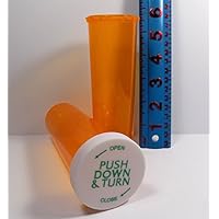 Medicine Pill Bottles w/Child-Resistant Caps, Amber Pharmacy Grade, Giant 60 Dram Pack of 25 Sets-Same Professional Quality We Sell Direct to Pharmacies, Veterinarians, Providers