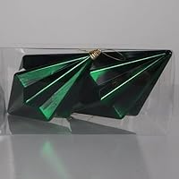 Regency International VP Finial Ornament 10-inch, Box of 2, Green Black, Holiday Ornament