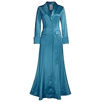 Womens Satin Maxi Coat