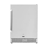 Whynter BOR-53024-SSW Built-in Outdoor 5.3 cu.ft. Beverage Refrigerator Cooler, Stainless Steel, One Size, 24