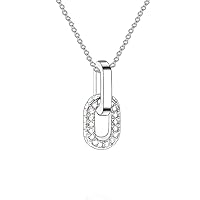 Necklace 'Infinity', adorned with sparkling crystals from Swarovski®, Symbol necklace, Colour: 18 k white gold