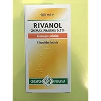 RIVANOL 0.1% / ethacridine lactate/ 100ml cutaneous solution by CHEMAX PHARMA