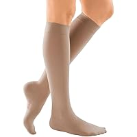 mediven Comfort for Women, 20-30 mmHg – Closed Toe Leg Circulation, Knee High Compression Stockings for Women, Semi-Transparent Leg Support Compression Hosiery