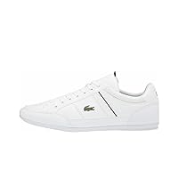 Lacoste Men's Chaymon Sneaker, White/Black, 12